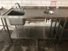 Stainless Steel Twin Bowl Sink Unit