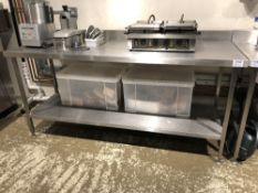 Rectangular Stainless Steel Preparation Table