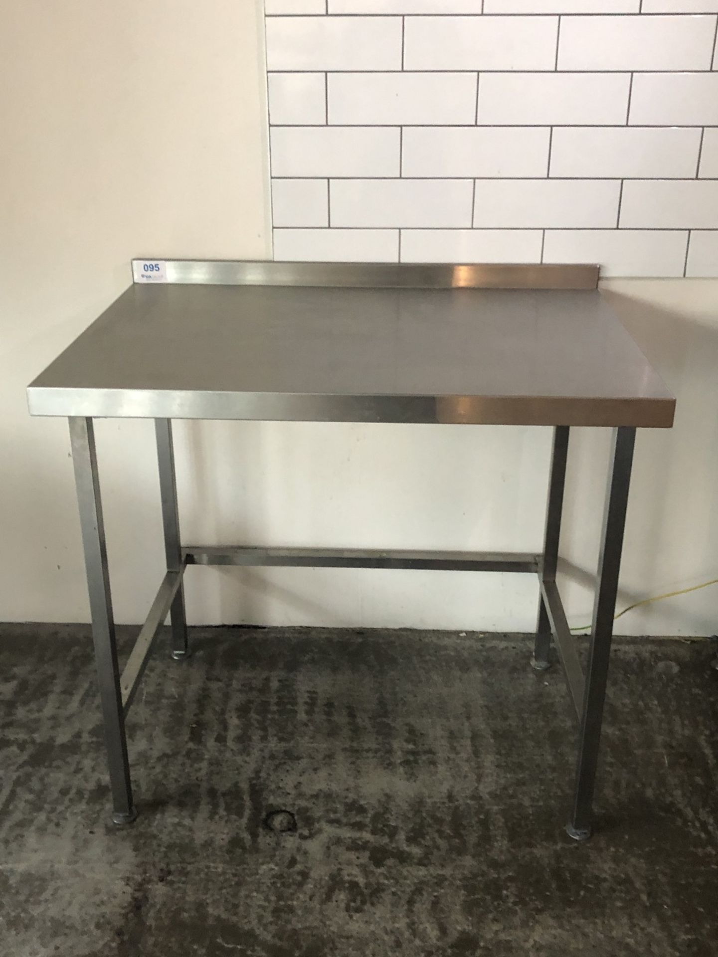 Rectangular Stainless Steel Preparation Table - Image 2 of 2