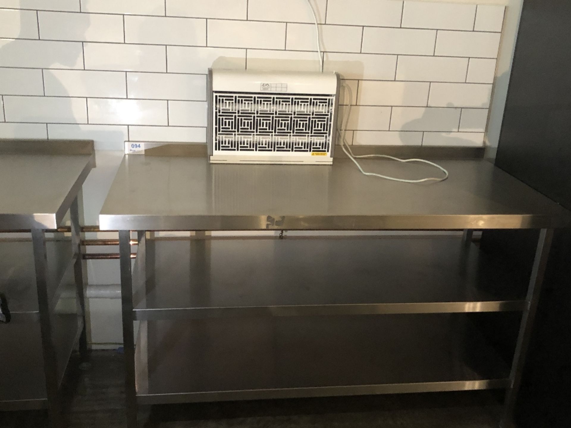 Rectangular Three Tier Stainless Steel Preparation Table - Image 3 of 3