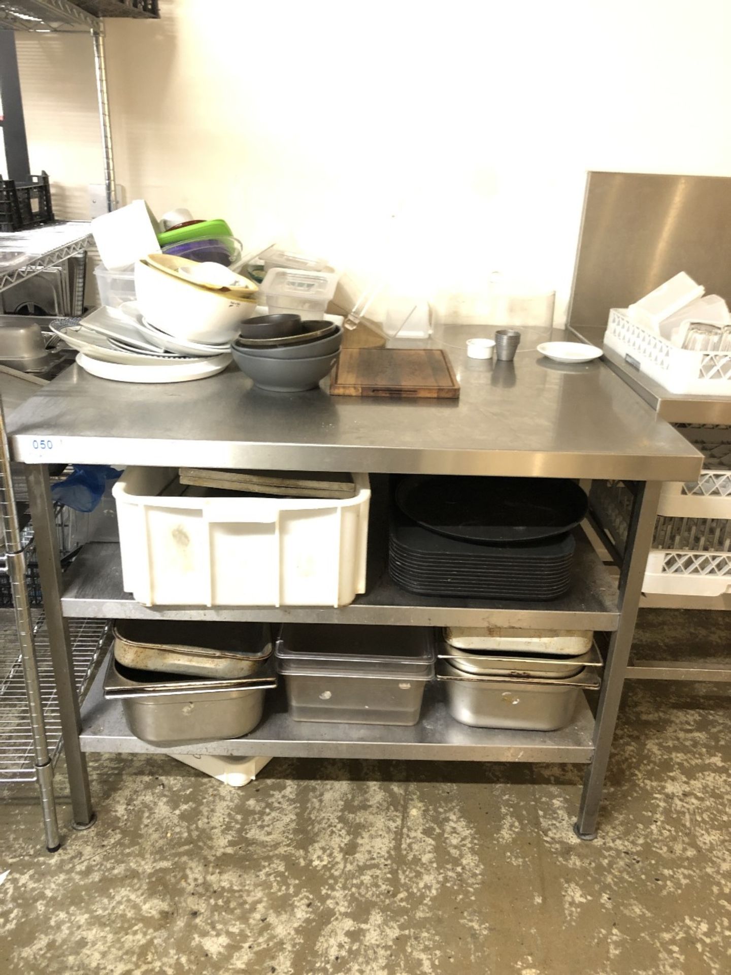 Stainless Steel Three Tier Preparation Table - Image 2 of 2