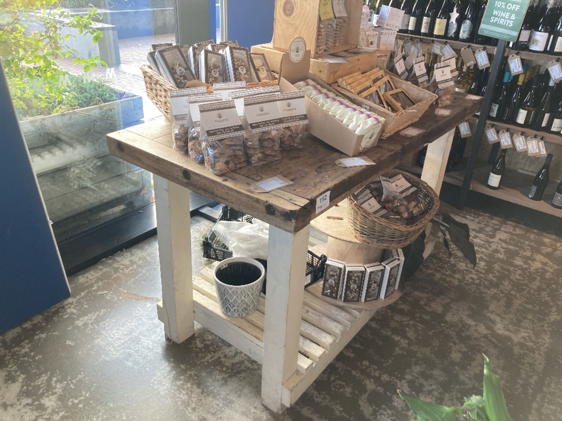 Rectangular Two Tier Butchers Block Table - Image 3 of 5