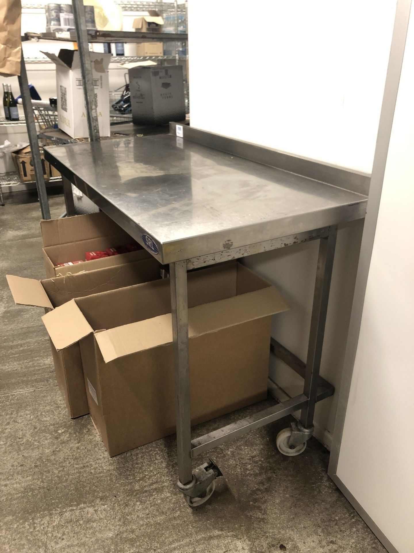 Two Tier Stainless Steel Mobile Preparation Table - Image 3 of 3