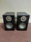 (2) Monitor Audio Silver 50 Black Oak Speakers