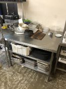 Stainless Steel Three Tier Preparation Table