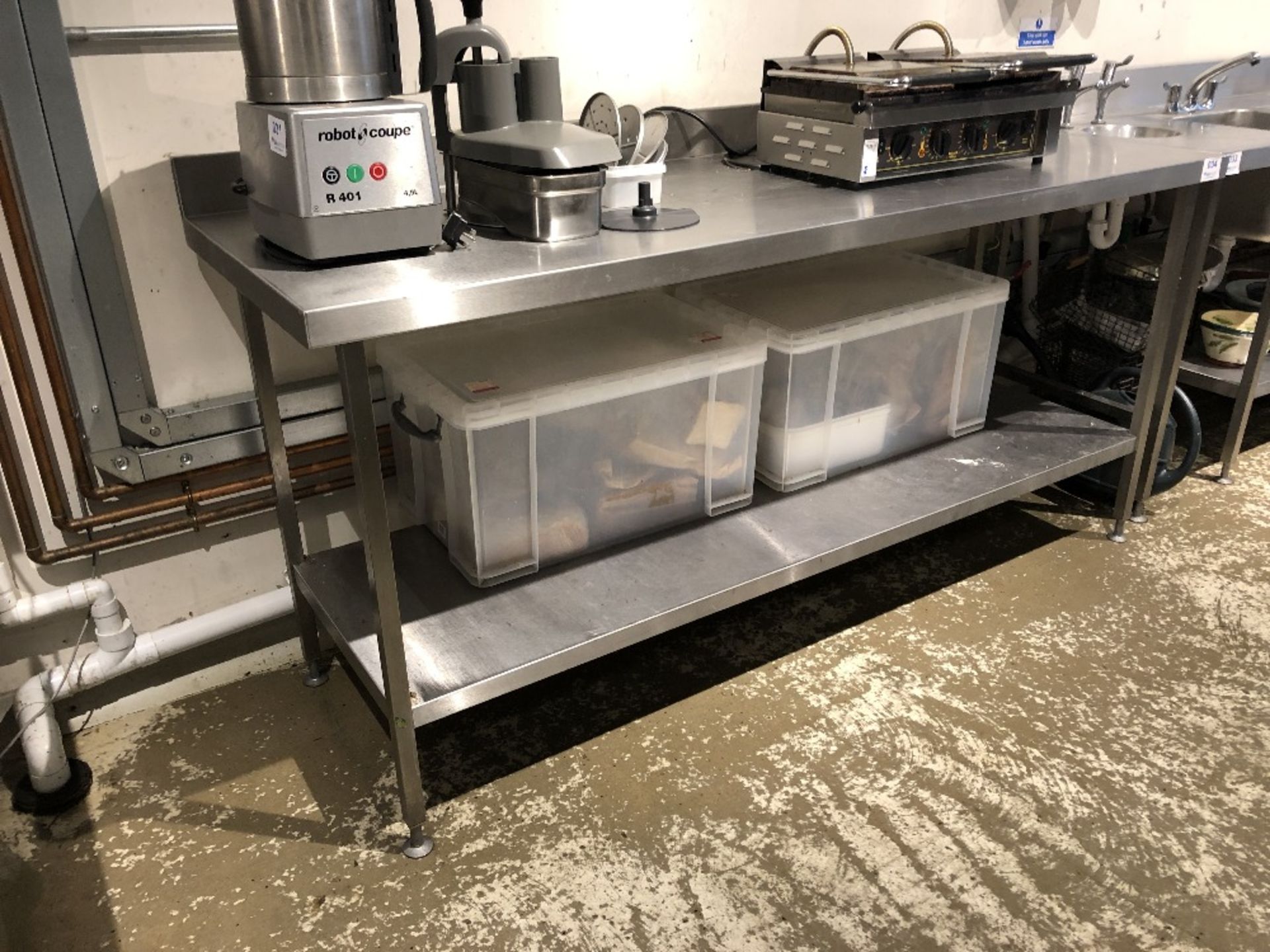 Rectangular Stainless Steel Preparation Table - Image 2 of 3