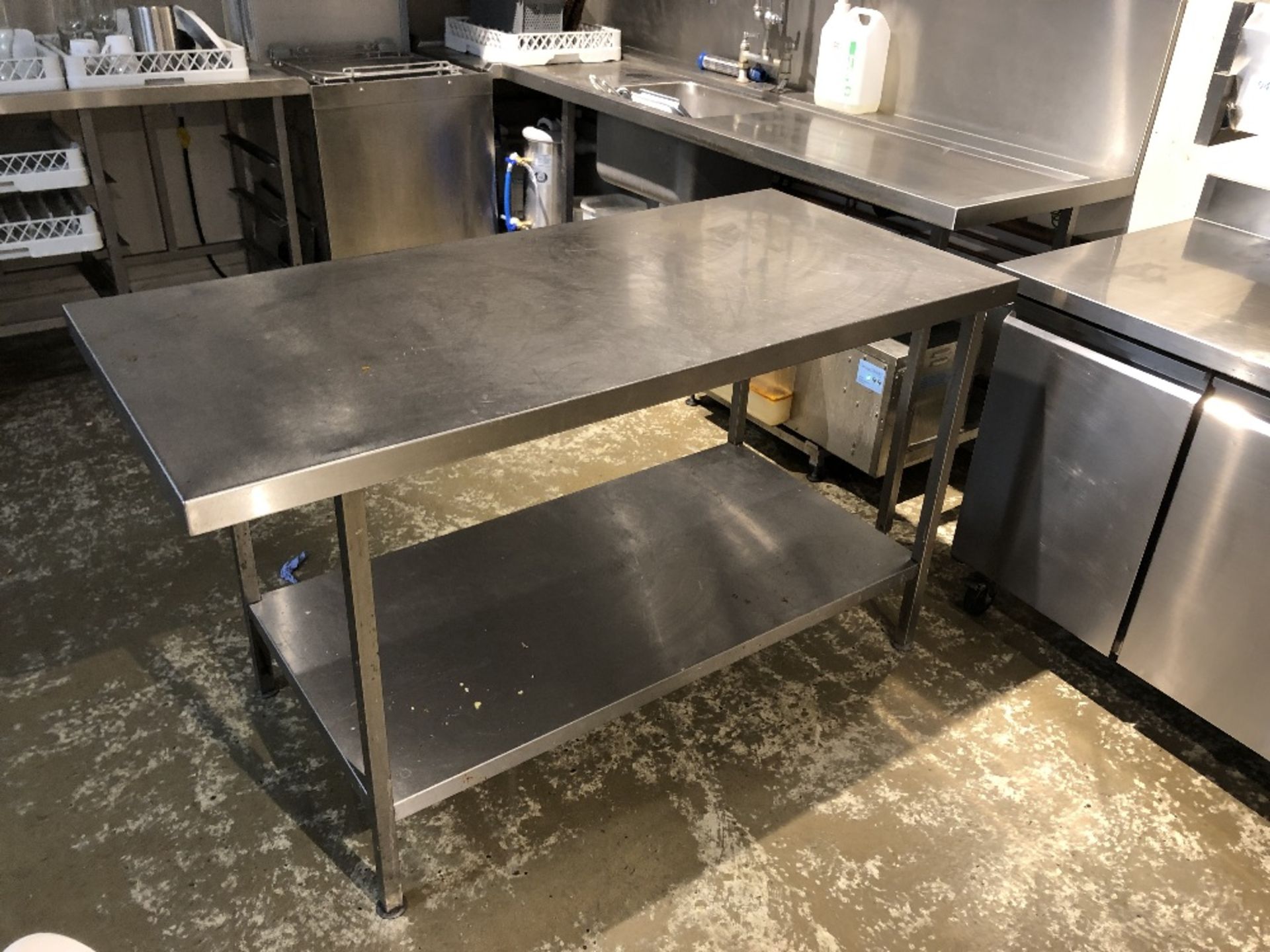 Rectangular Two Tier Stainless Steel Preparation Table - Image 2 of 3