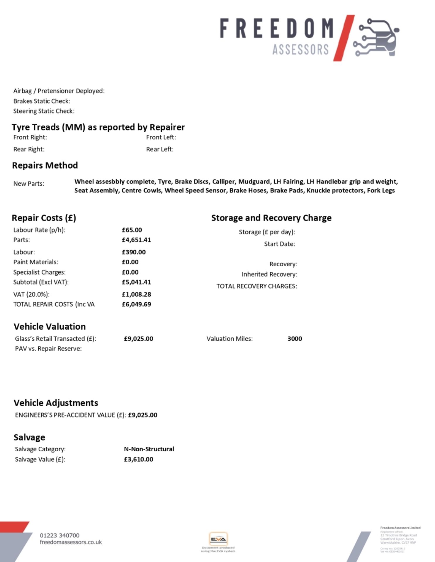 LG21 WMX Honda ADV 750-M Motorcycle - Image 9 of 19