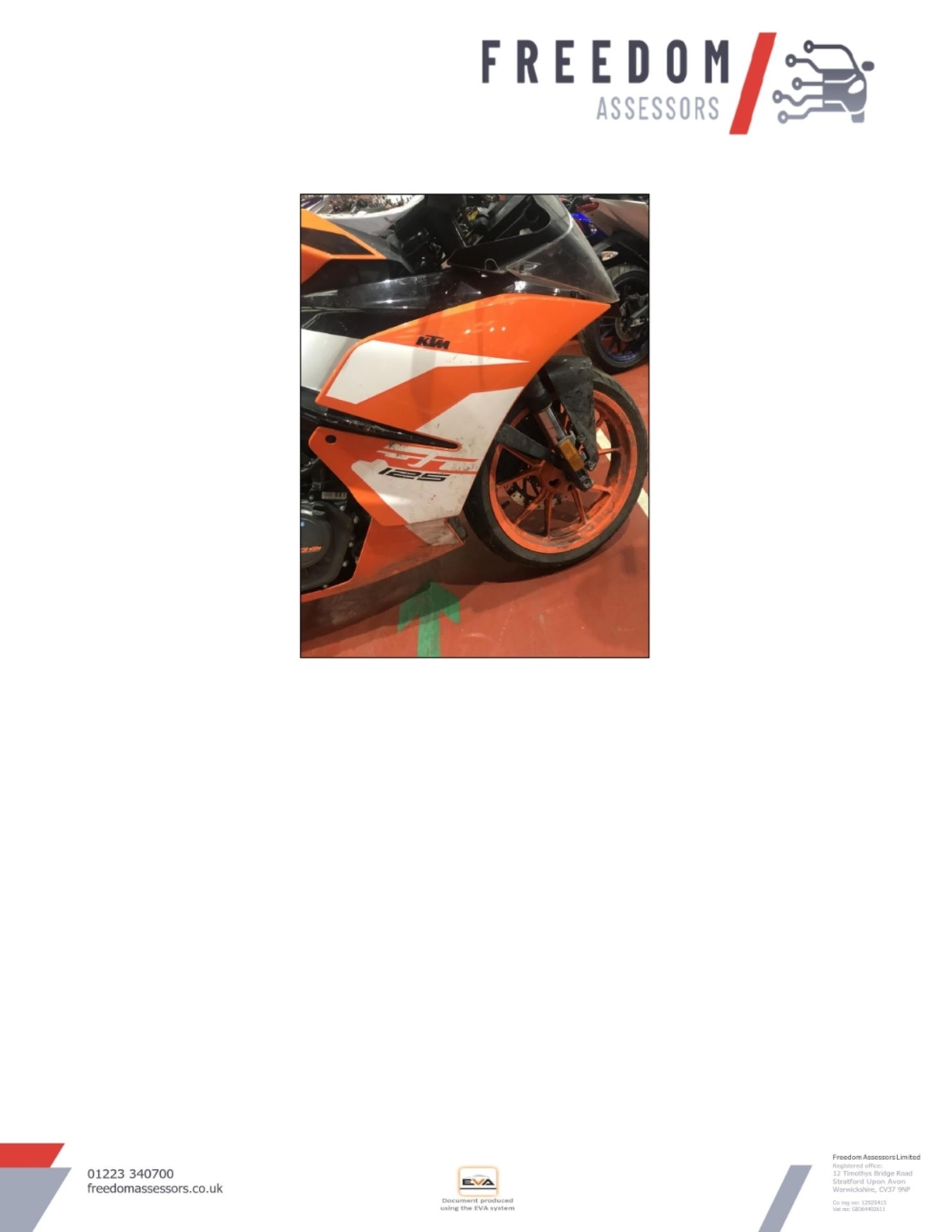 CY68 FXR KTM RC 125 18 Motorcycle - Image 20 of 24