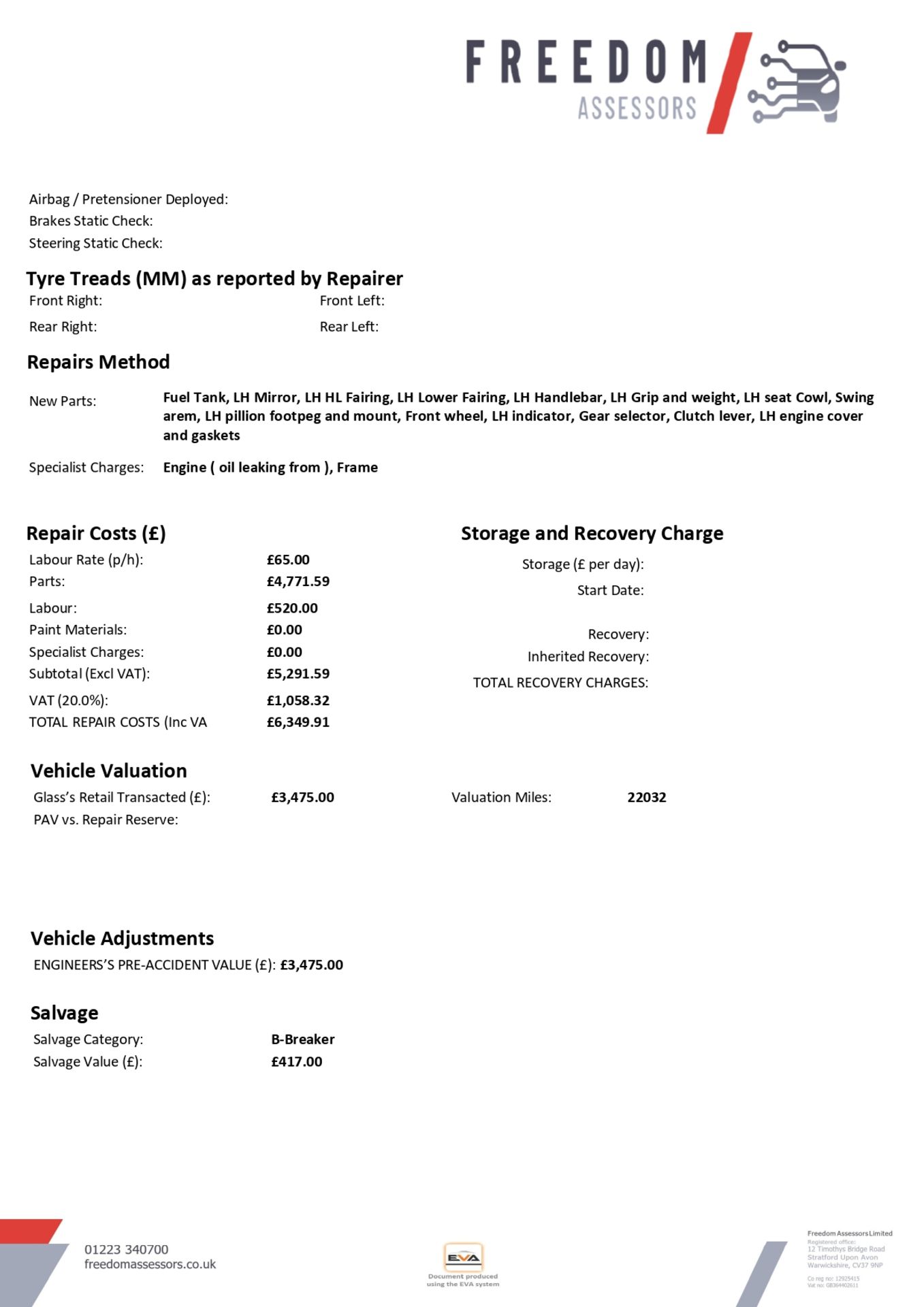 PJ05 ORL Honda CBR 600 RR-5 Motorcycle - Image 14 of 20