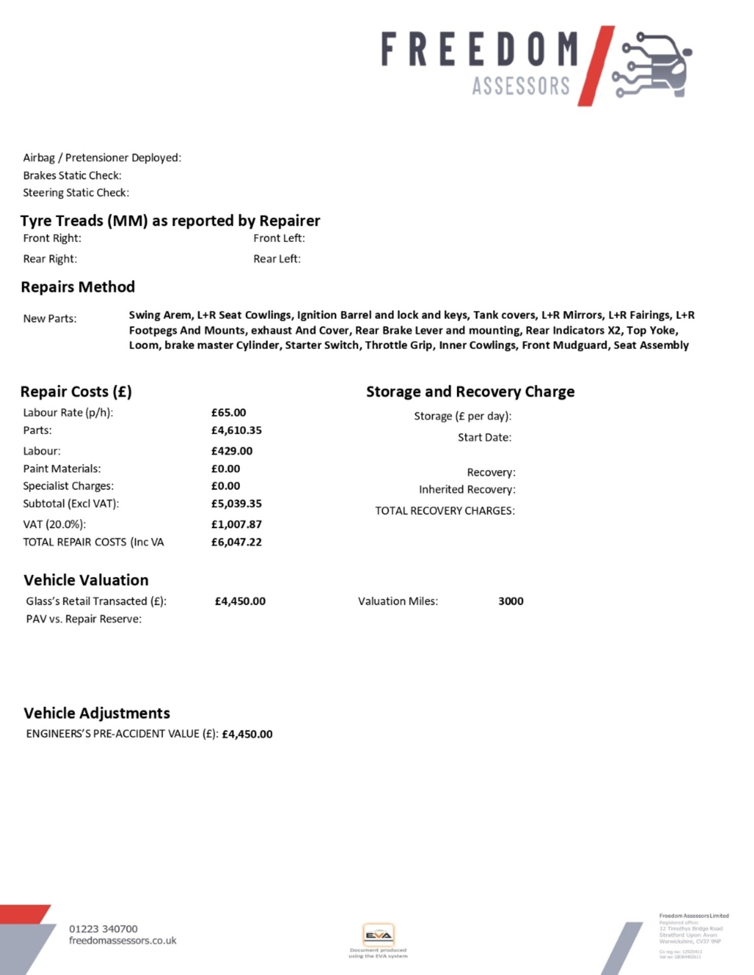 GU21 NCD Yamaha YZF R125 Motorcycle - Image 14 of 27