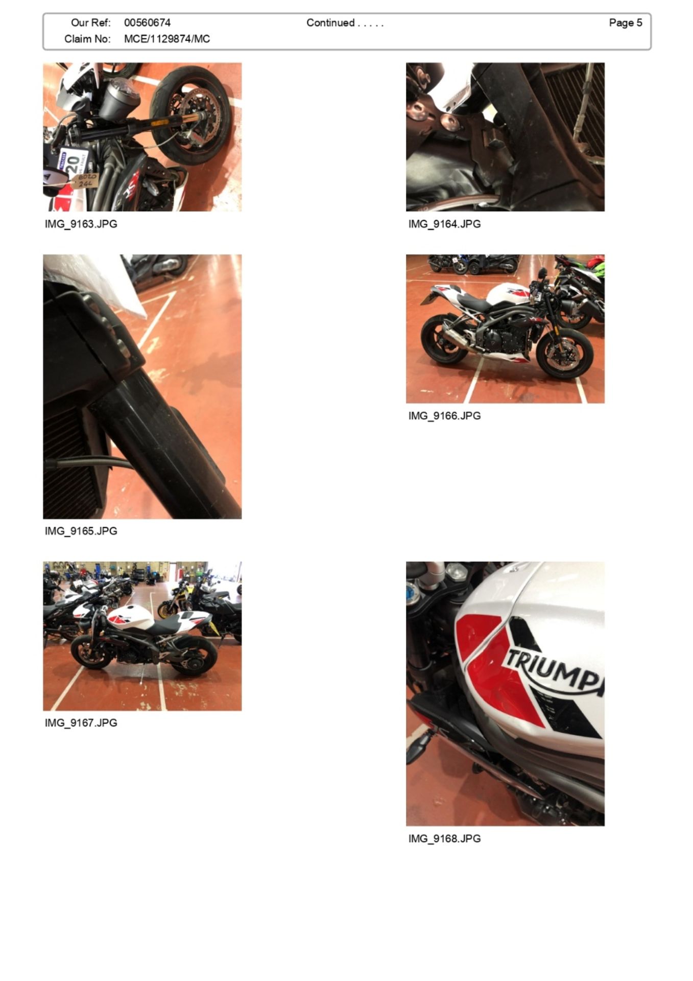 EO20 ZGL Triumph Speed Triple RS 1050 Motorcycle - Image 13 of 15