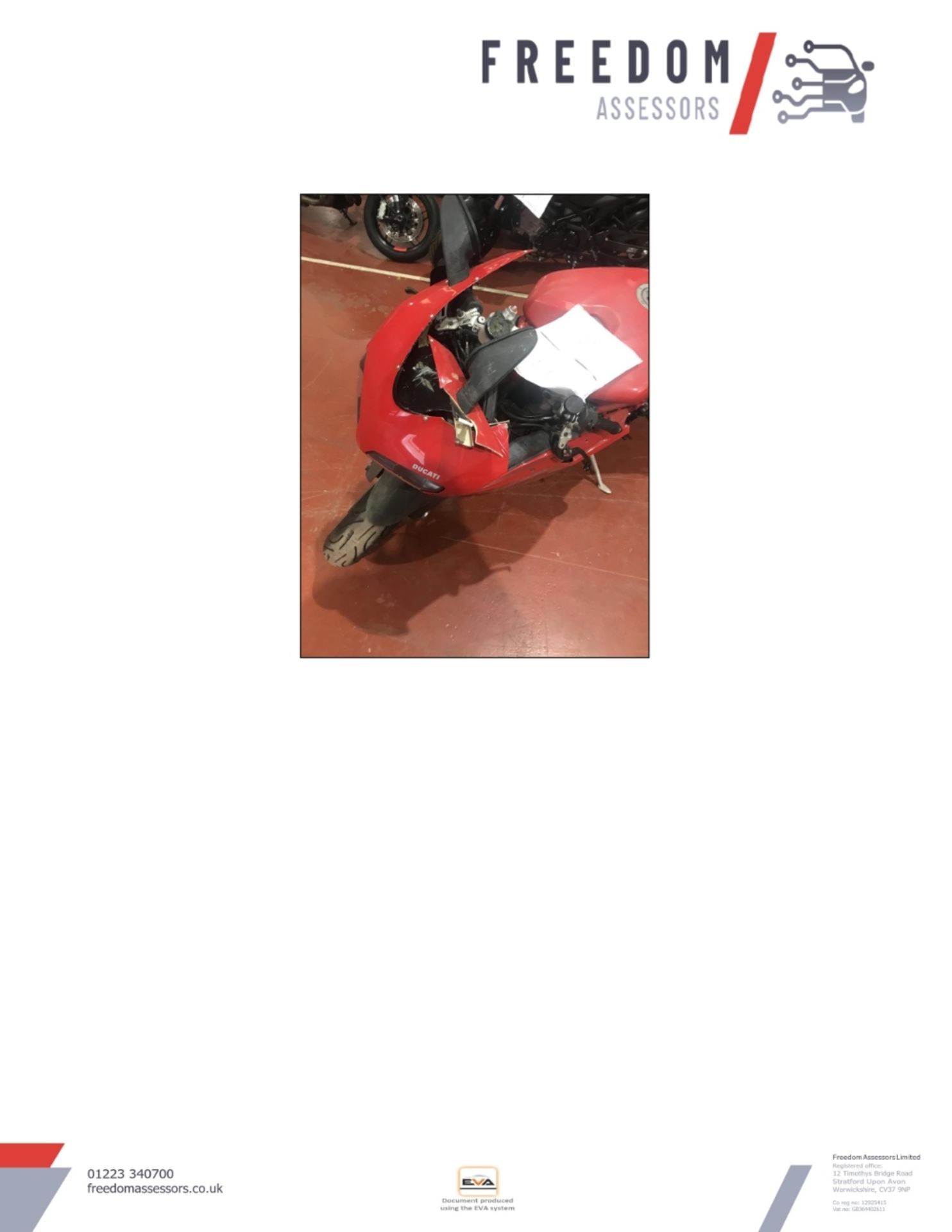 GX10 KTE Ducati 848 Motorcycle - Image 33 of 36