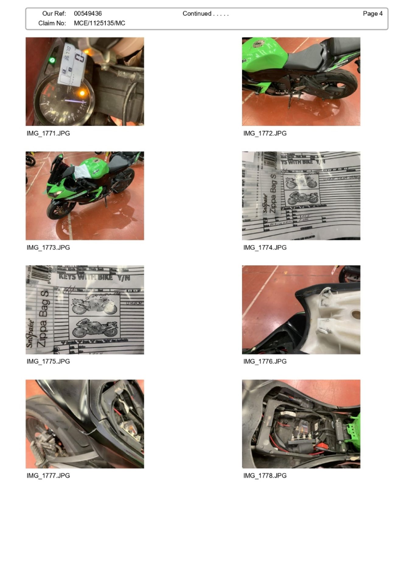 WP64 ZPE Kawasaki ZX 6R Ninja 636 FEF ABS Motorcycle - Image 12 of 13