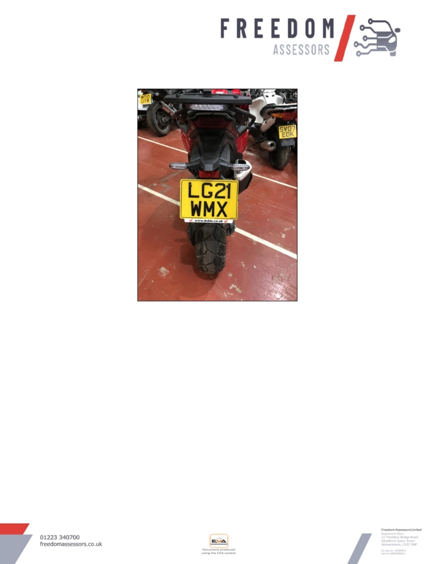 LG21 WMX Honda ADV 750-M Motorcycle - Image 11 of 19