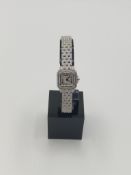 Cartier Diamond Set Demoiselle 18ct White Gold Watch