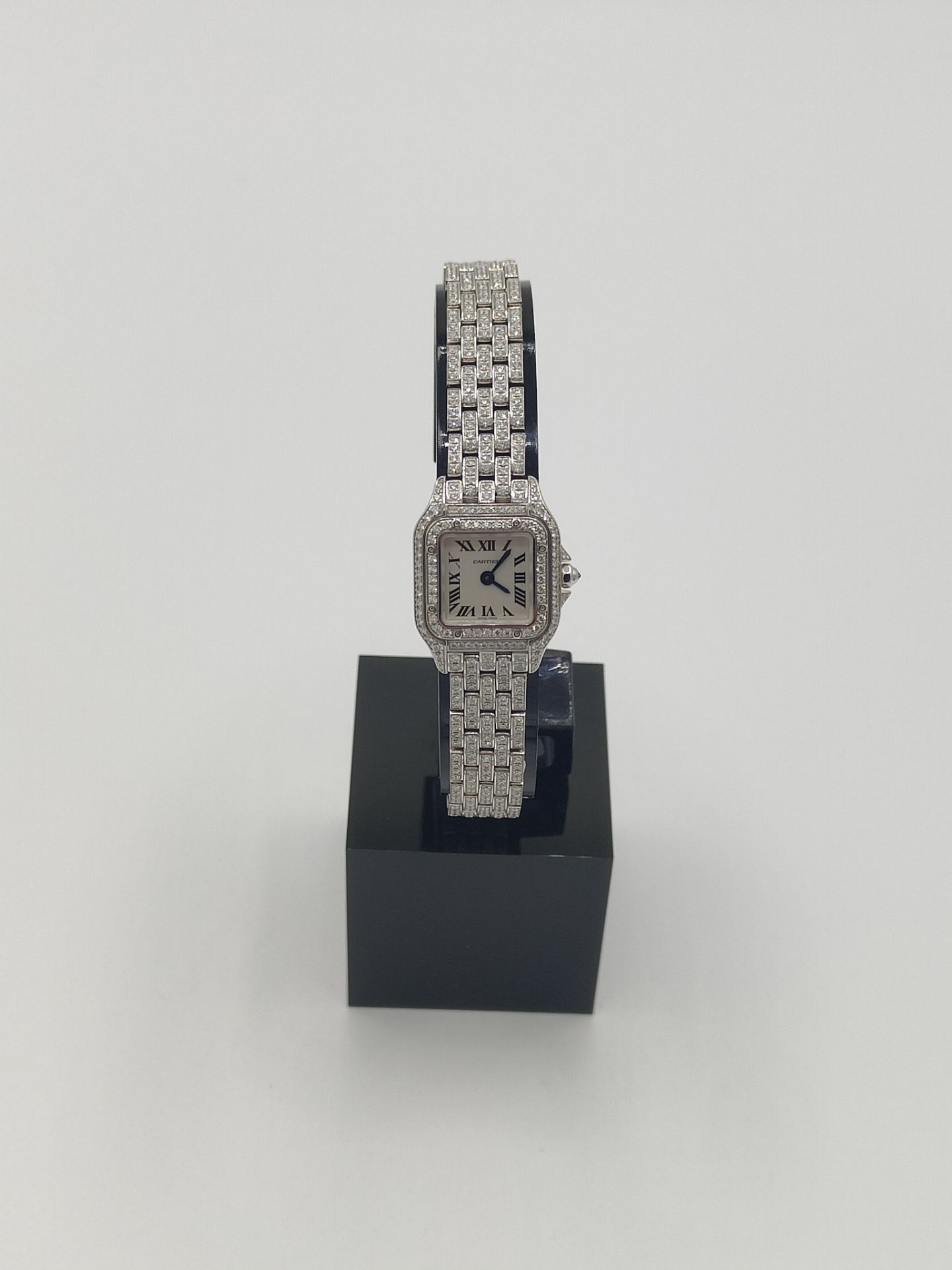 Cartier Diamond Set Demoiselle 18ct White Gold Watch