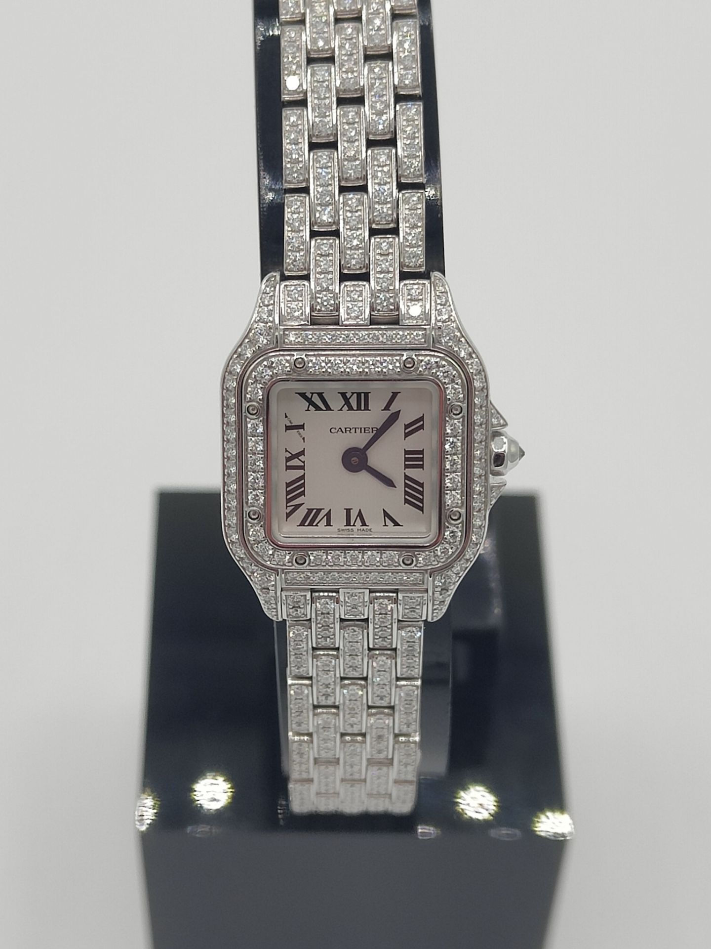 Cartier Diamond Set Demoiselle 18ct White Gold Watch - Image 4 of 10