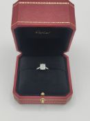 Cartier 2.08ct Cushion Cut Diamond Ring