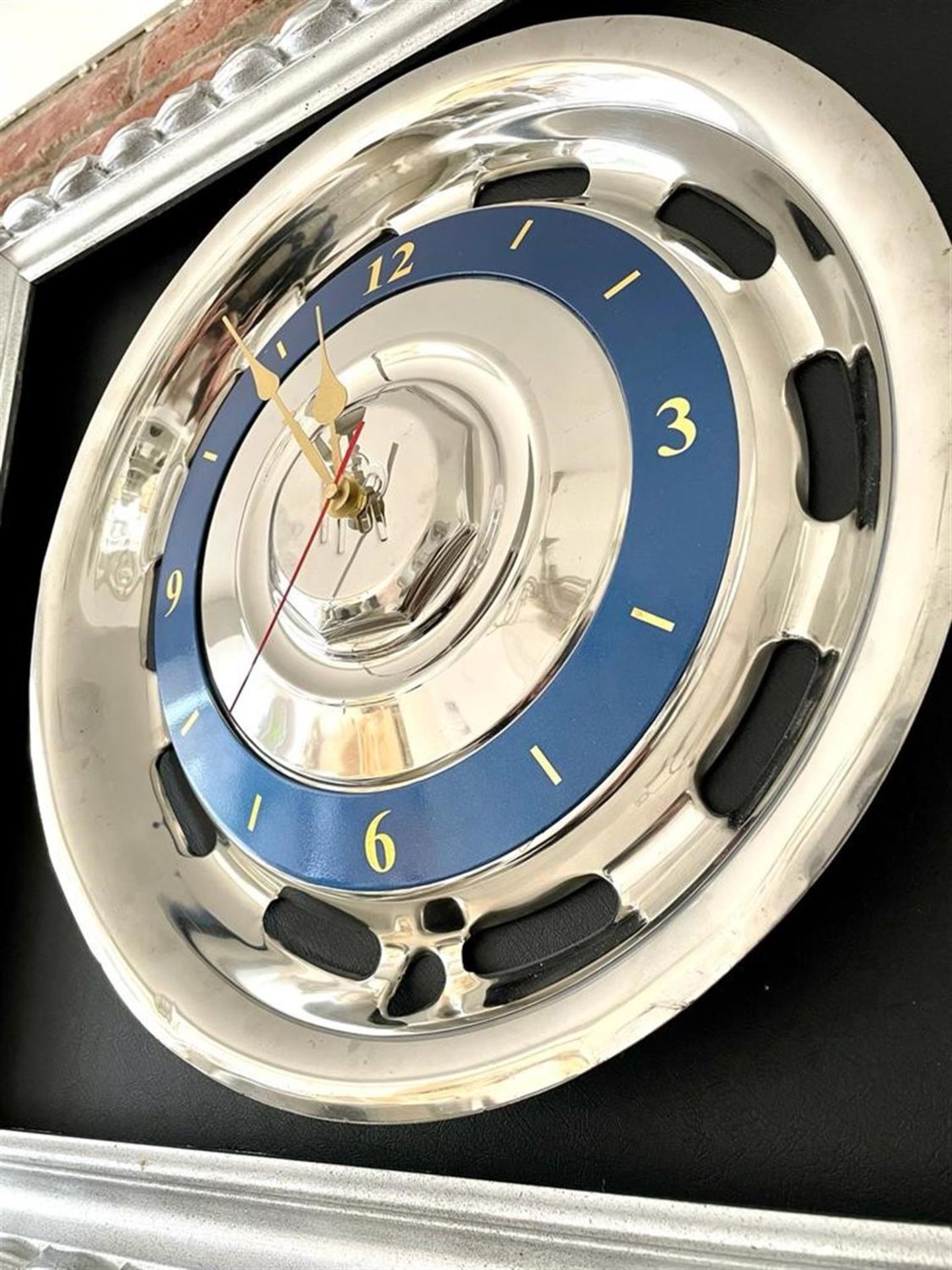 "Smooth Passage of Time" Rolls-Royce Hubcap Framed Wall Clock - Image 3 of 3