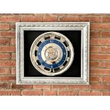 "Smooth Passage of Time" Rolls-Royce Hubcap Framed Wall Clock