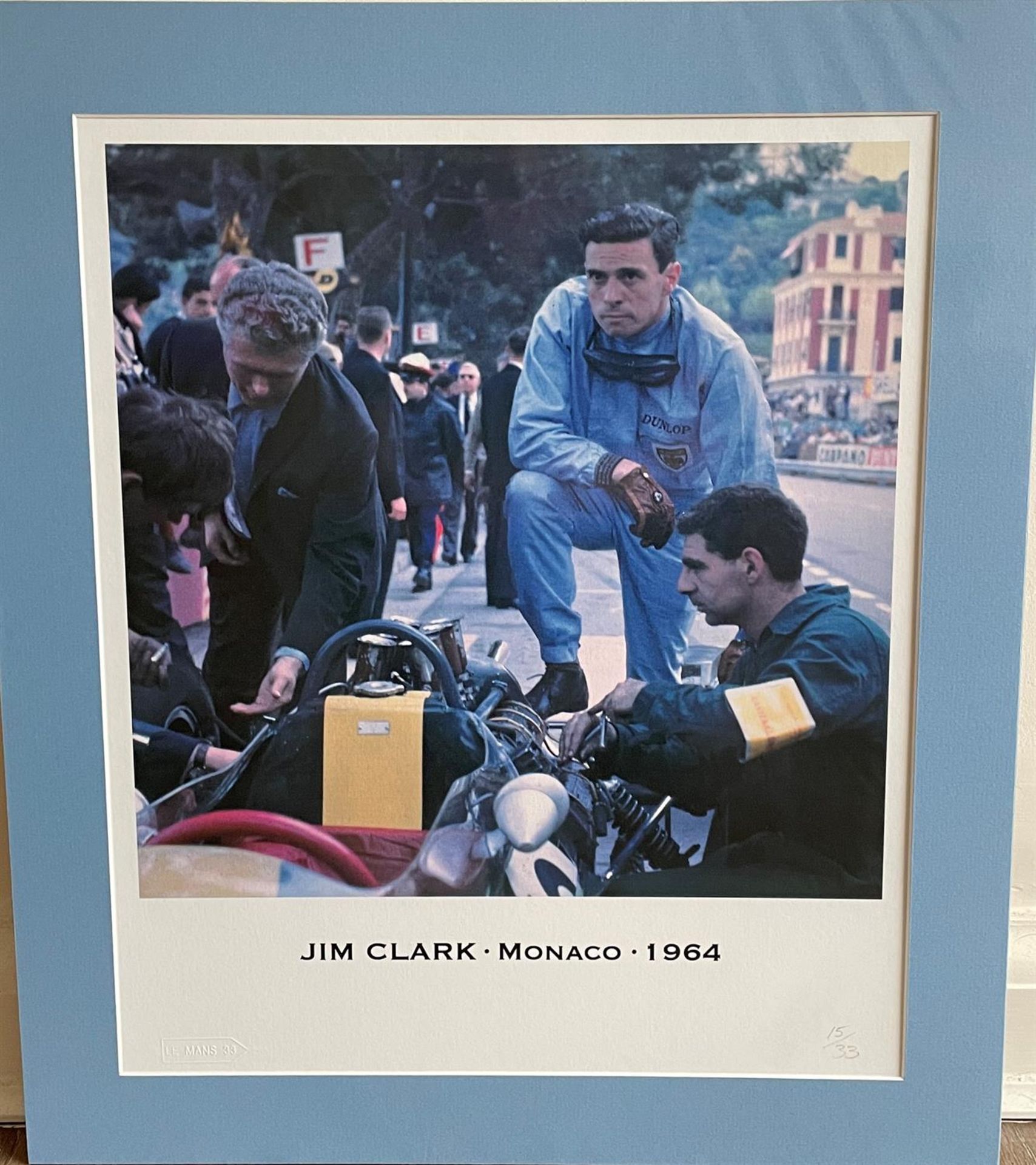 Jim Clark's 1964 Lotus-Climax Framed Photo - Image 2 of 3