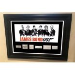 An Incredibly Rare James Bond Framed Montage