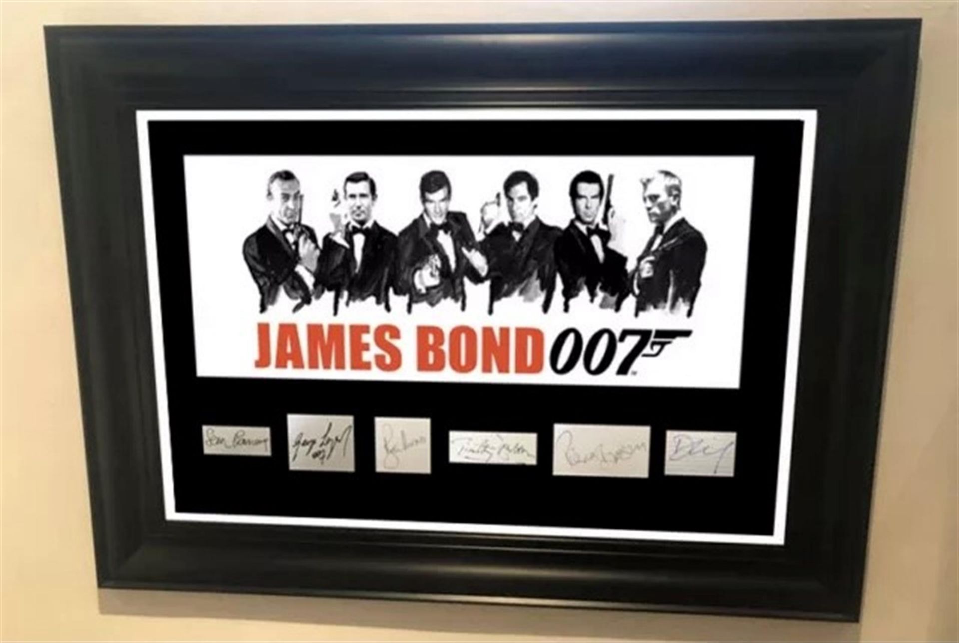 An Incredibly Rare James Bond Framed Montage