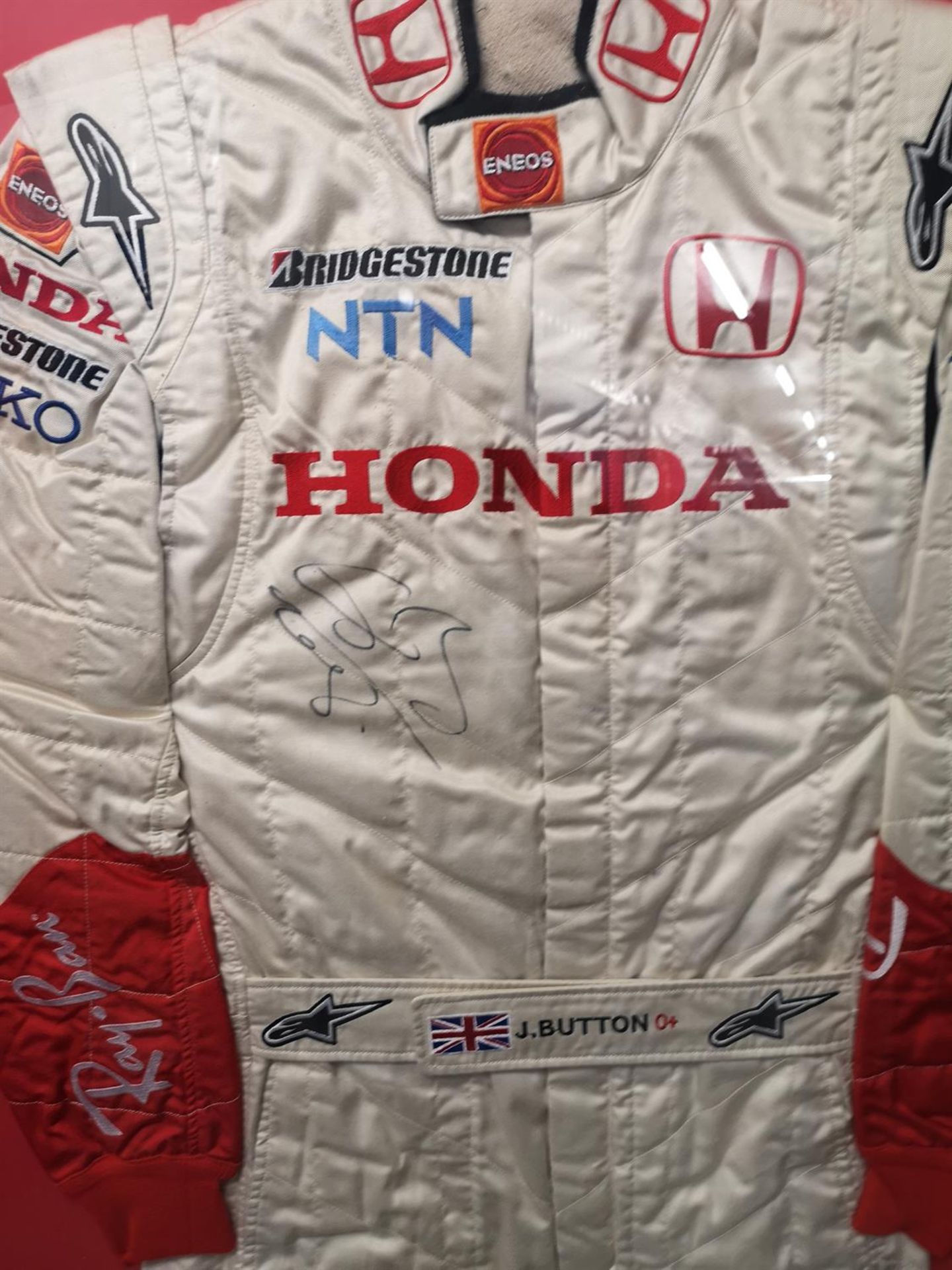 Jenson Button's 2007 Honda Racing Team Race Suit - Image 3 of 7