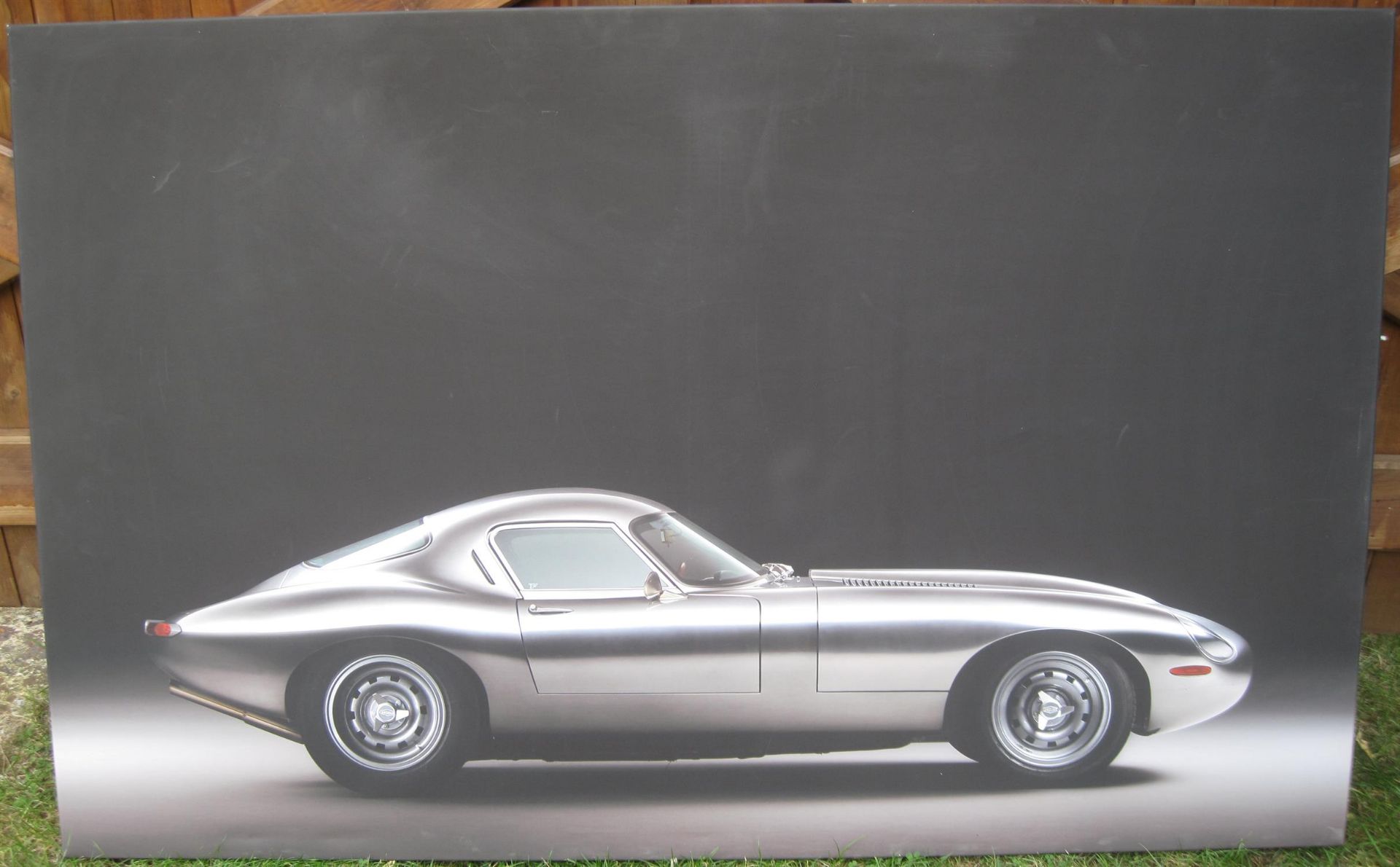 Jaguar E-Type Low Drag on Canvas. - Image 4 of 4