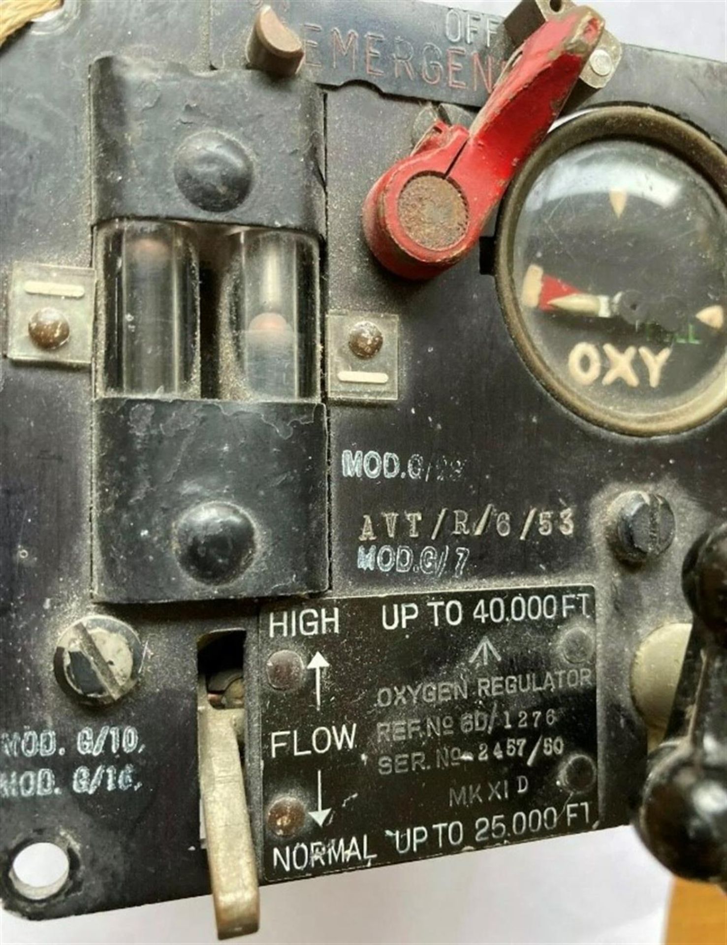 An Original RAF Supermarine Spitfire Cockpit Oxygen Regulator - Image 2 of 6