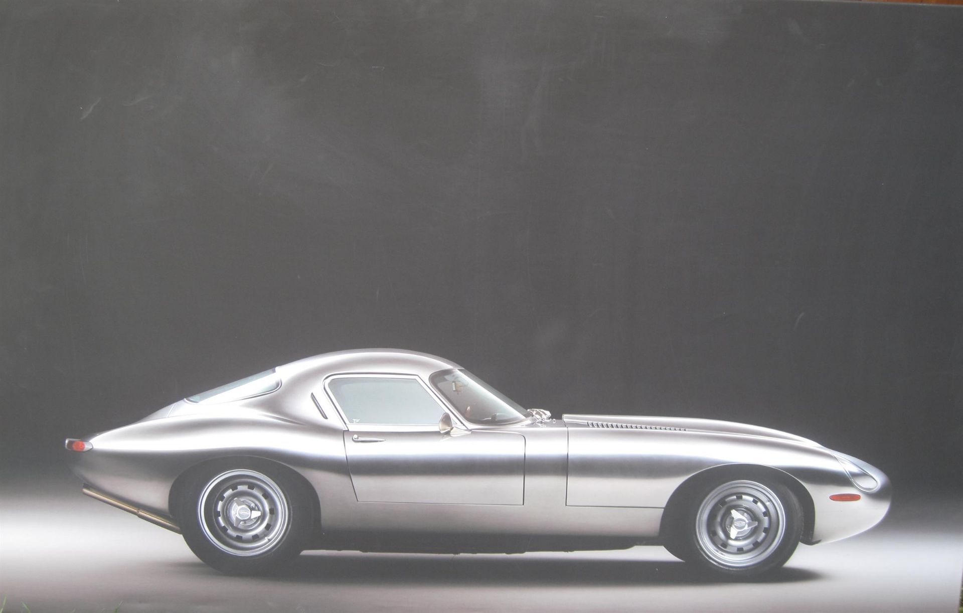 Jaguar E-Type Low Drag on Canvas.