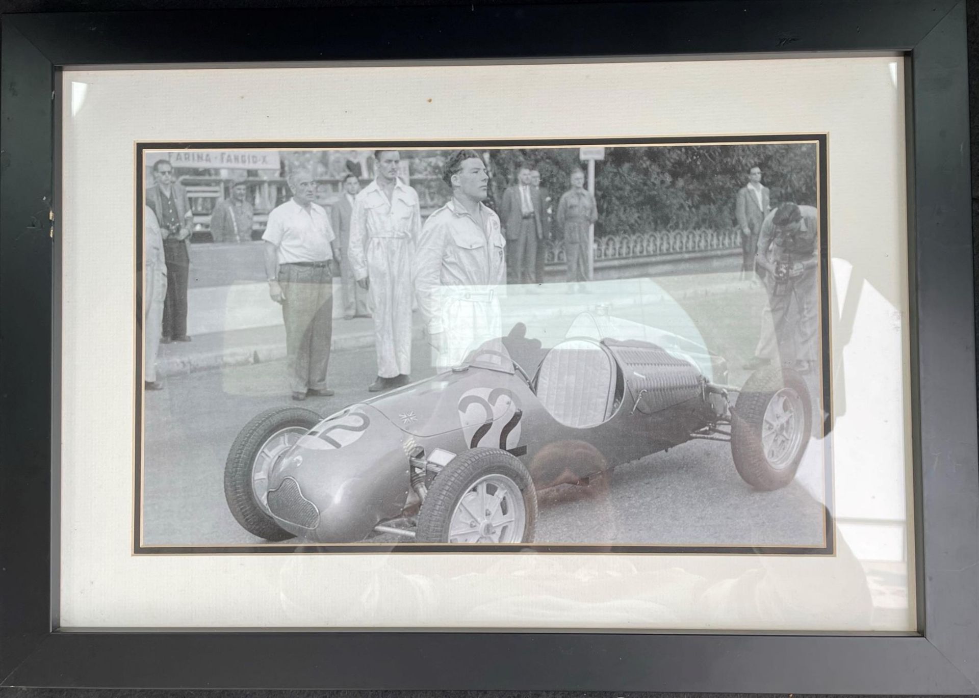 Historic Motorsport. Four B/W Framed Photographs - Image 5 of 5