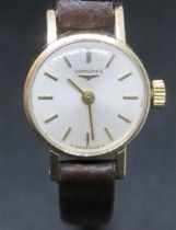 A 9ct Gold Ladies Longines Wristwatch