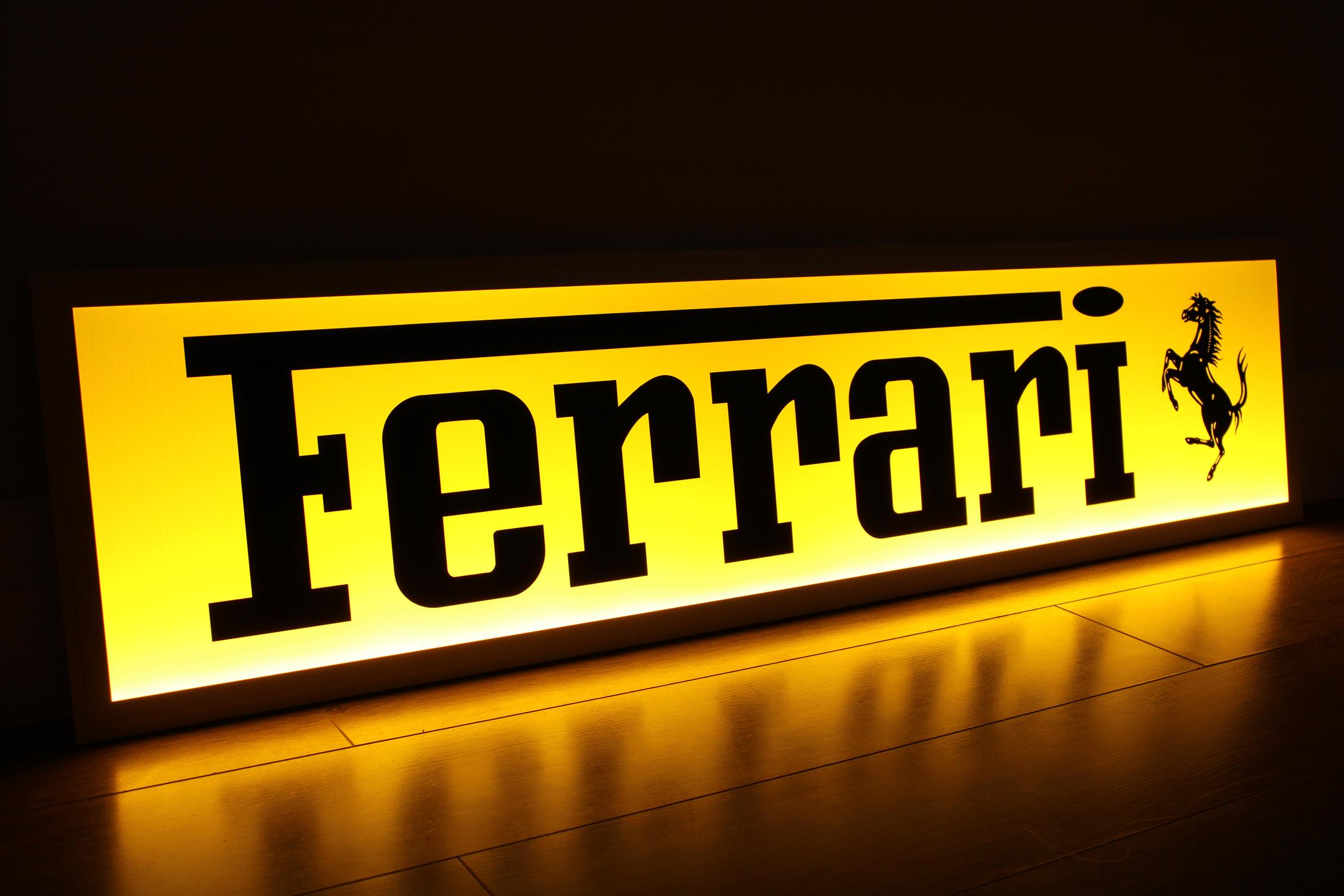 Ferrari Style Illuminated Sign - Image 5 of 10