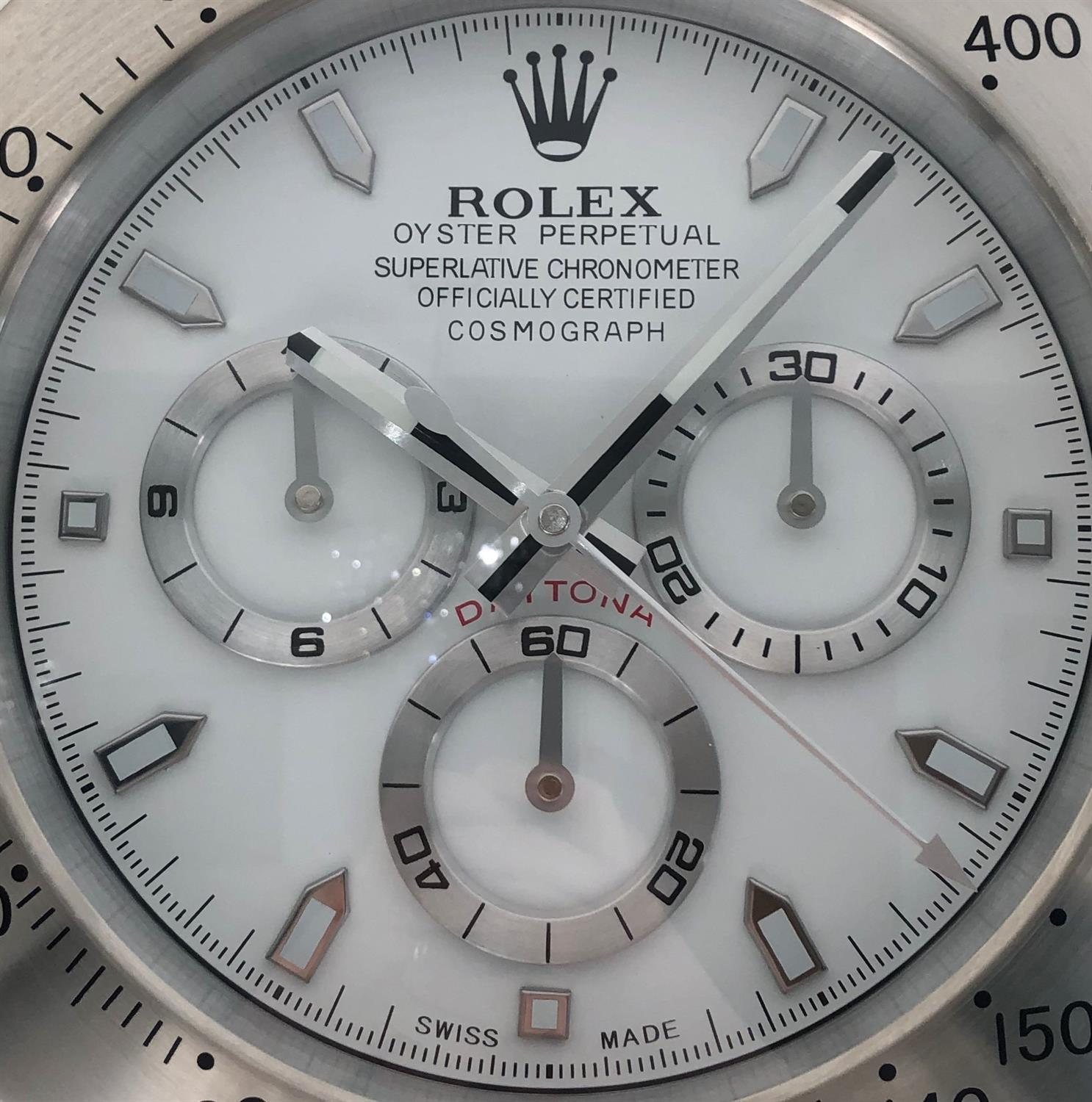 A Rolex Daytona-Style Wall Clock - Image 2 of 3