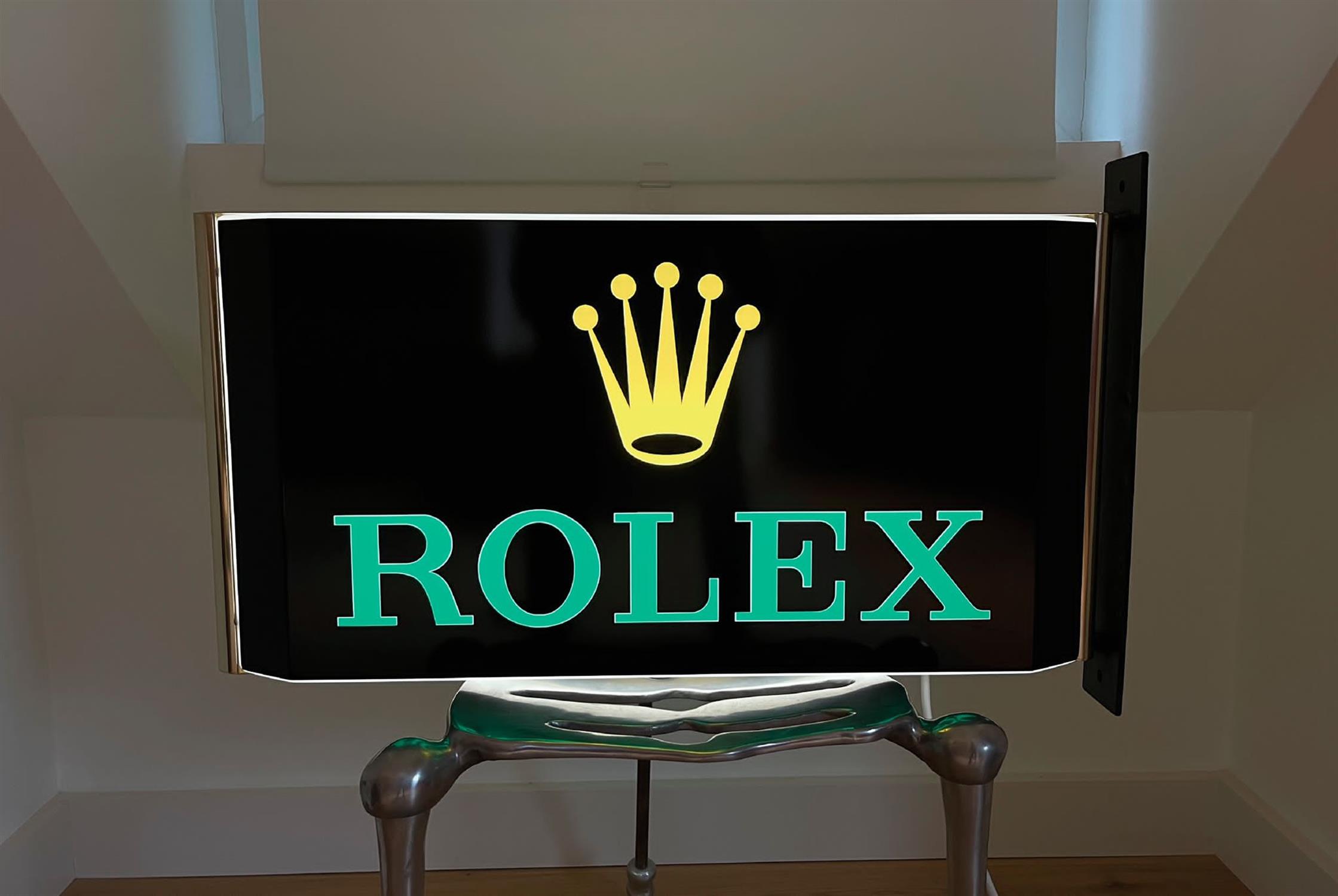 Rolex-Style Double Sided Illuminated Sign - Image 3 of 4