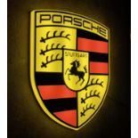 Illuminated Porsche-Homage Shield