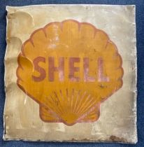 Large Metal Painted Shell Sign