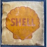 Large Metal Painted Shell Sign