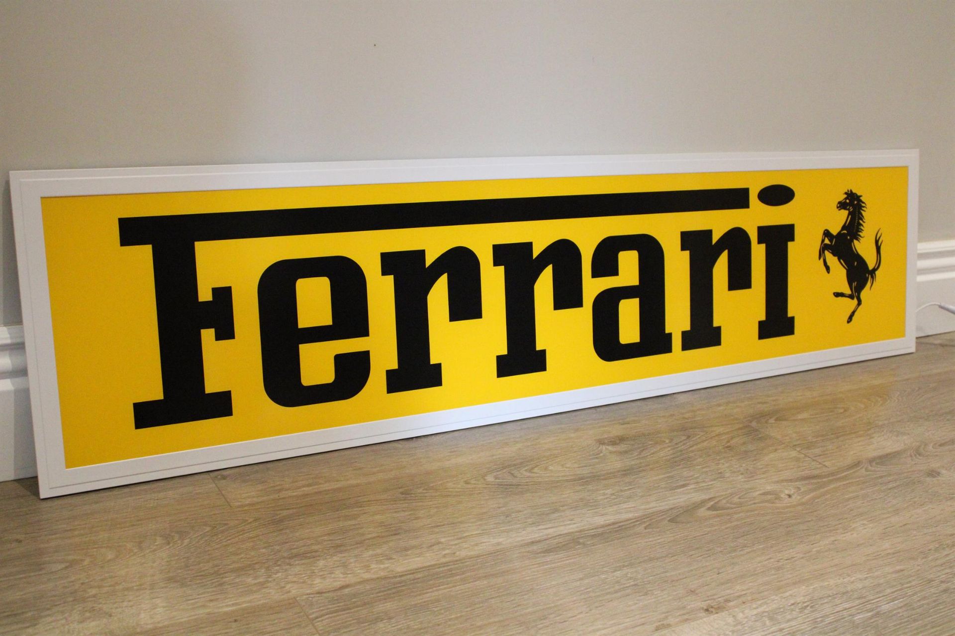 Ferrari Style Illuminated Sign - Image 8 of 10