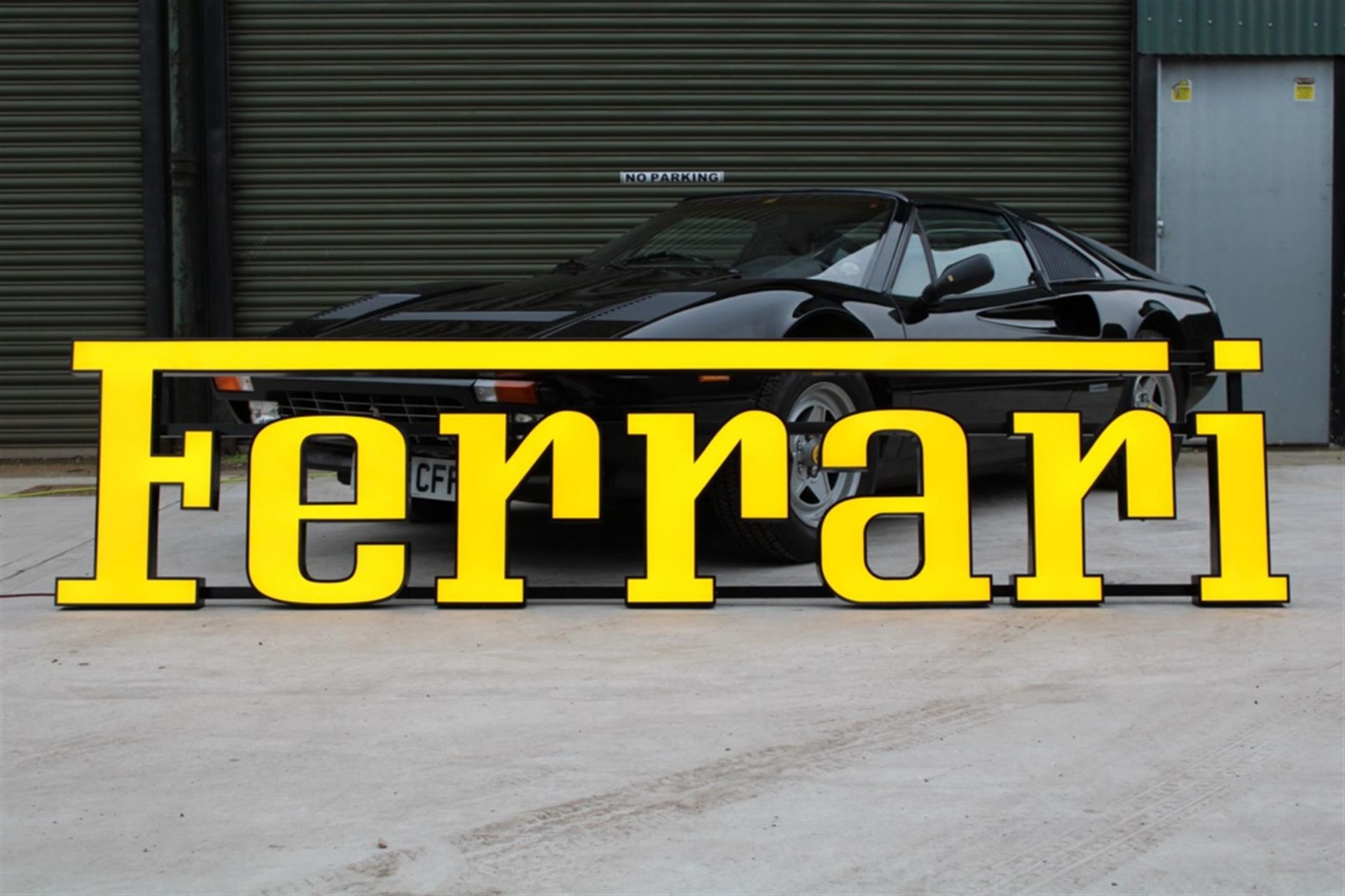 Ferrari Style Large 3 Metre Illuminated Dealership Sign