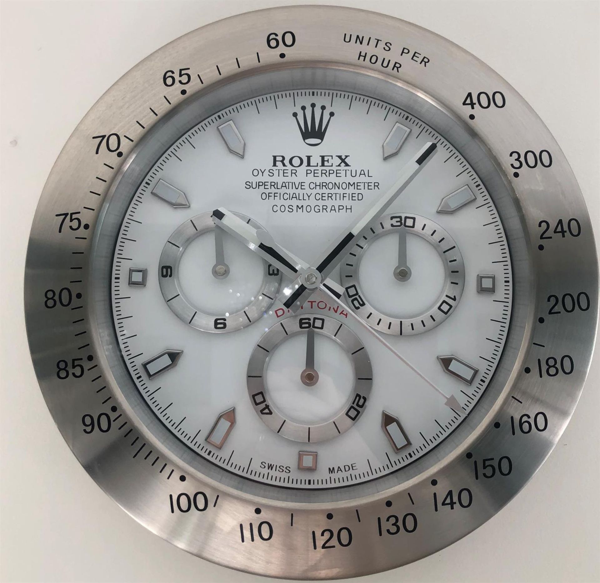 A Rolex Daytona-Style Wall Clock - Image 3 of 3