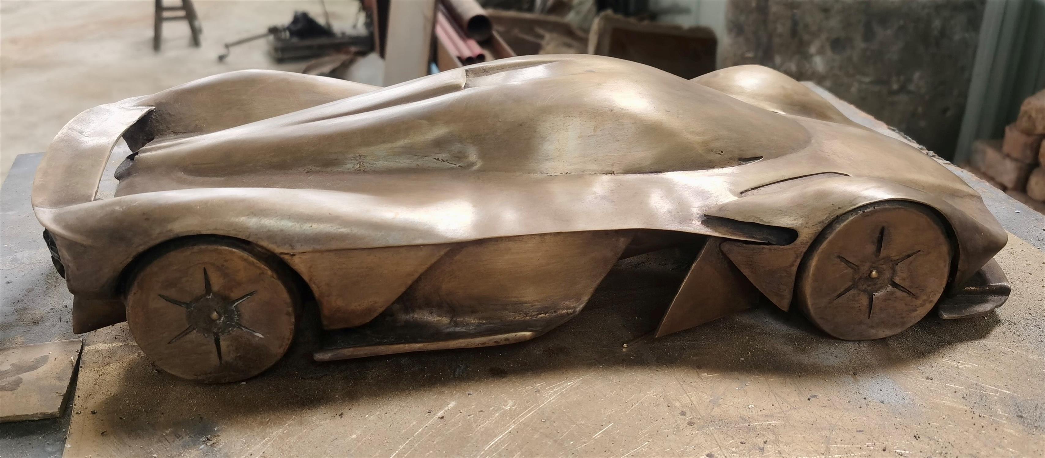 Aston Martin Valkyrie Brass sculpture - Image 3 of 4