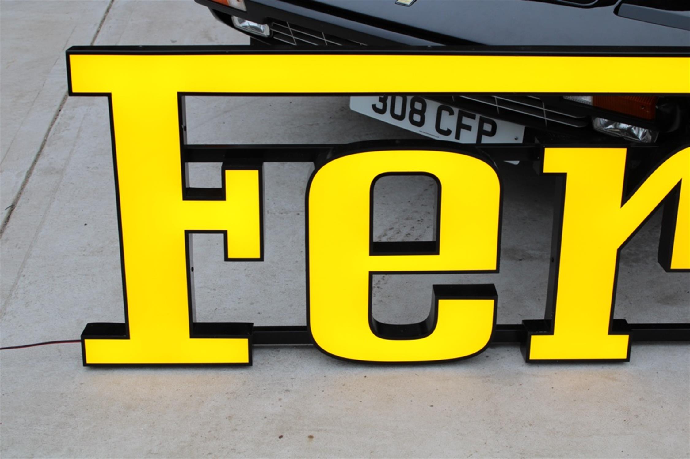 Ferrari Style Large 3 Metre Illuminated Dealership Sign - Image 3 of 8