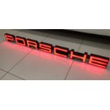 Illuminated Porsche Style Wall Sign