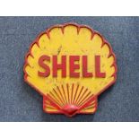 Substantial Cast Iron Shell Sign