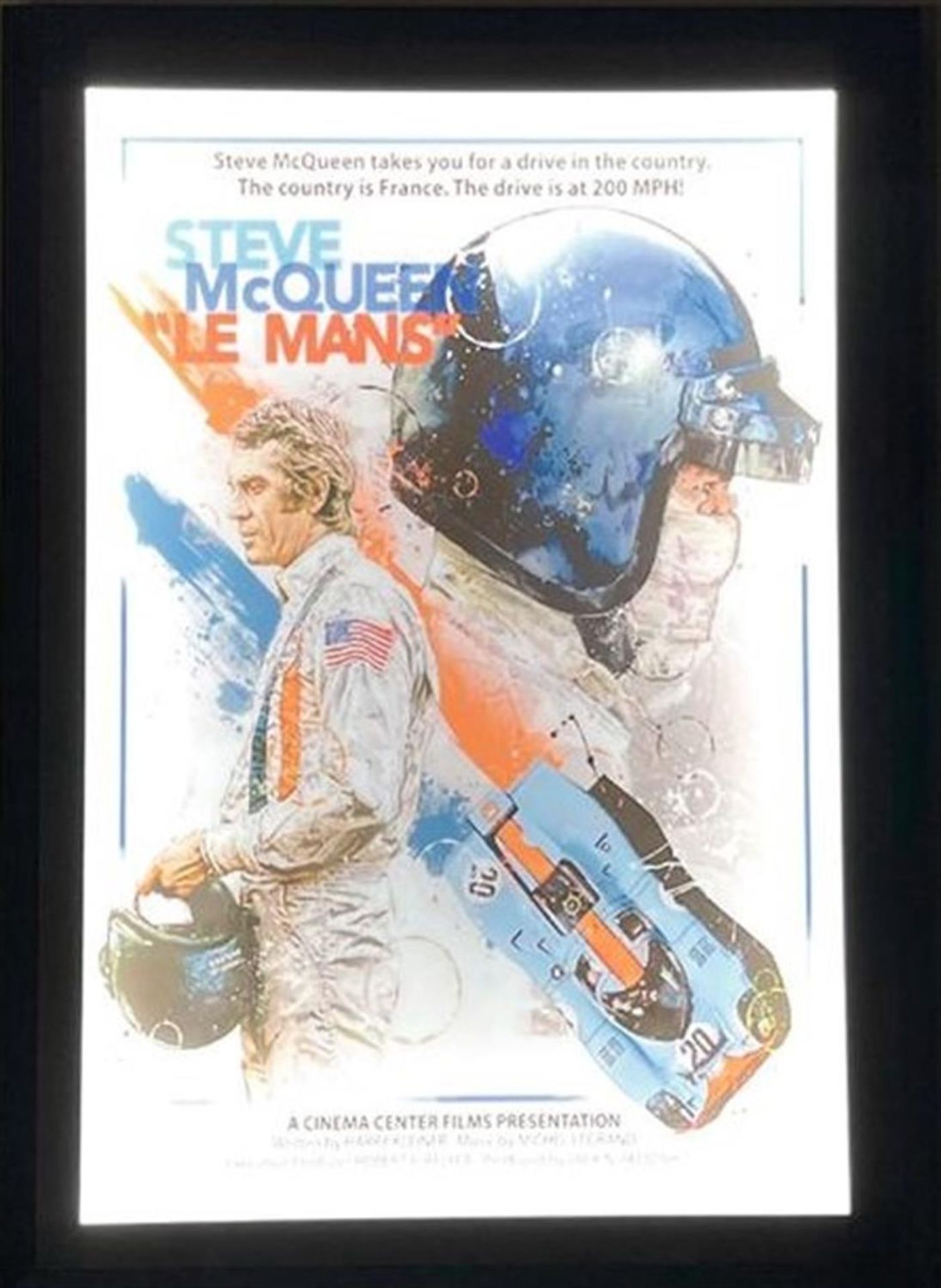 Illuminated Movie Posters Depicting the King of Cool - Image 5 of 8