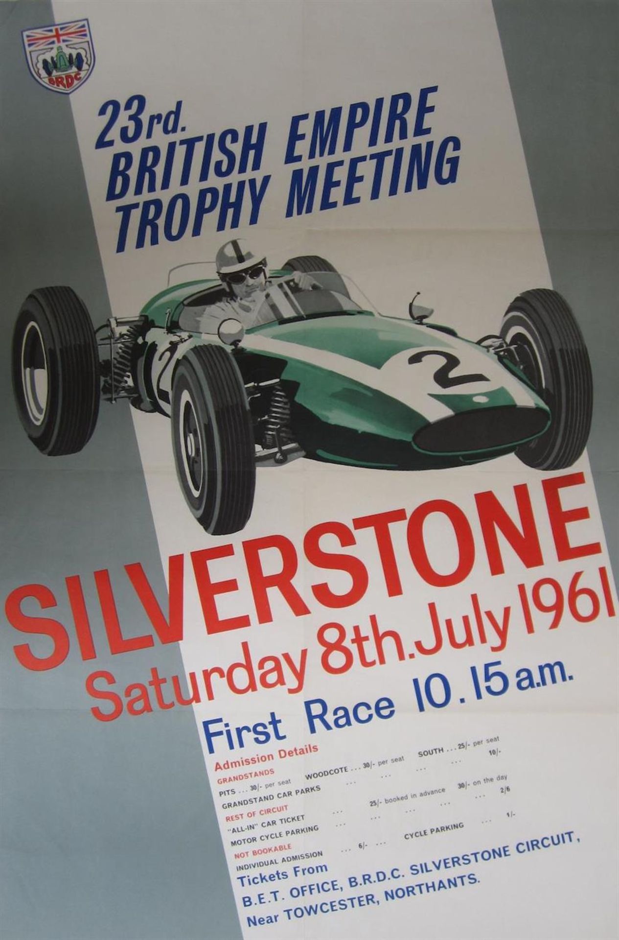 Original Poster - 23rd British Empire Trophy, Silverstone 1961