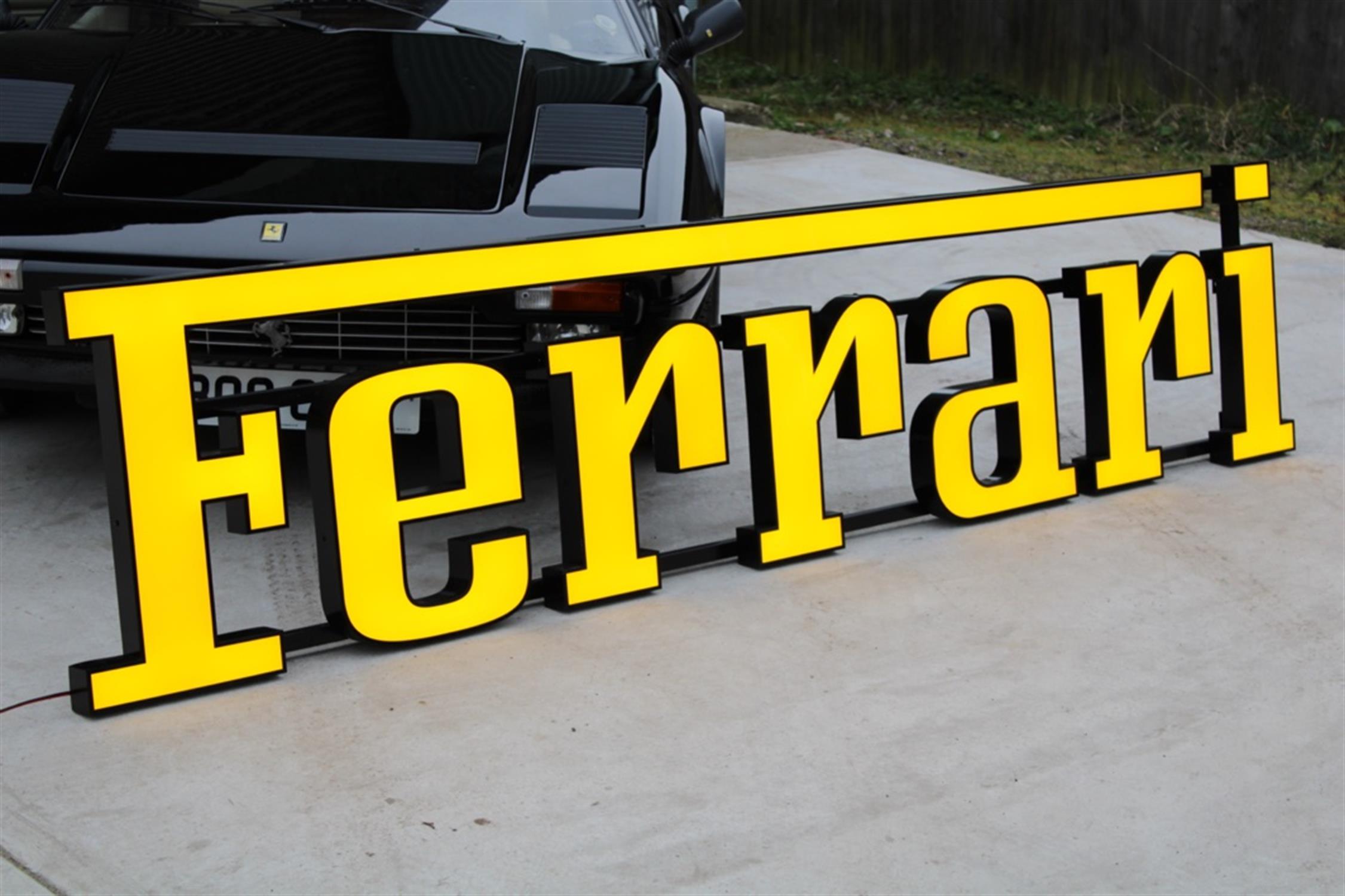 Ferrari Style Large 3 Metre Illuminated Dealership Sign - Image 2 of 8